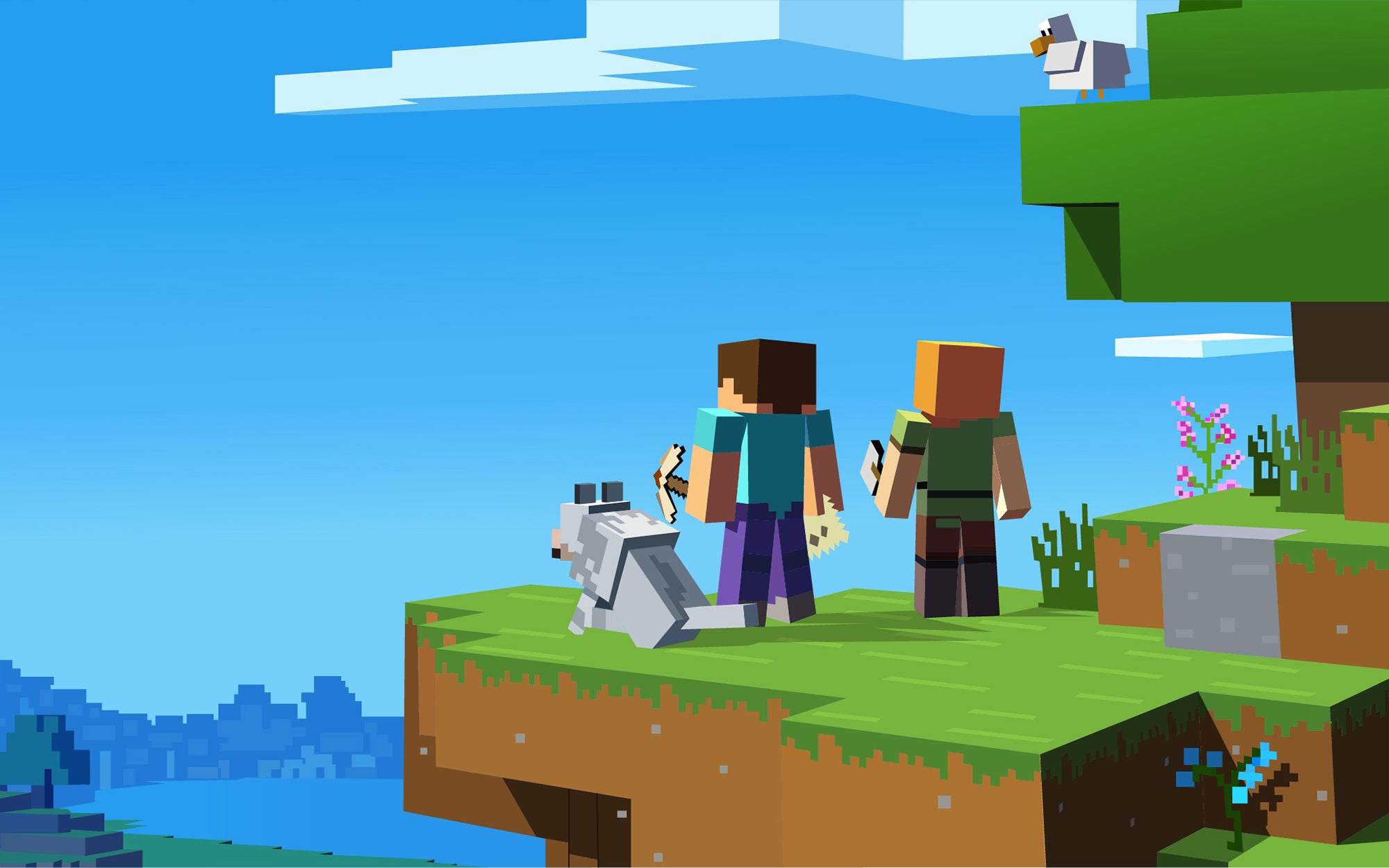 Alex en Steve on top of the world