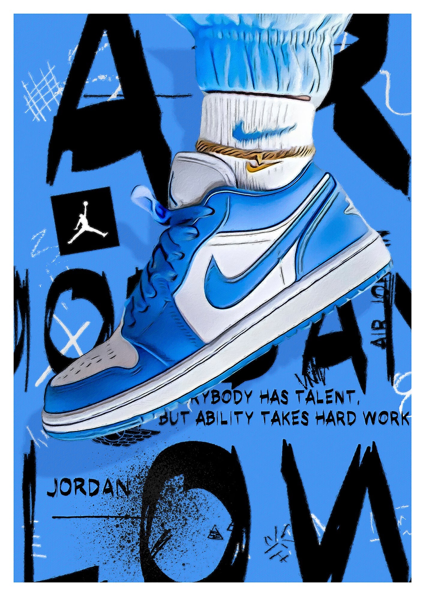 Blue Horizon Jordan Ones