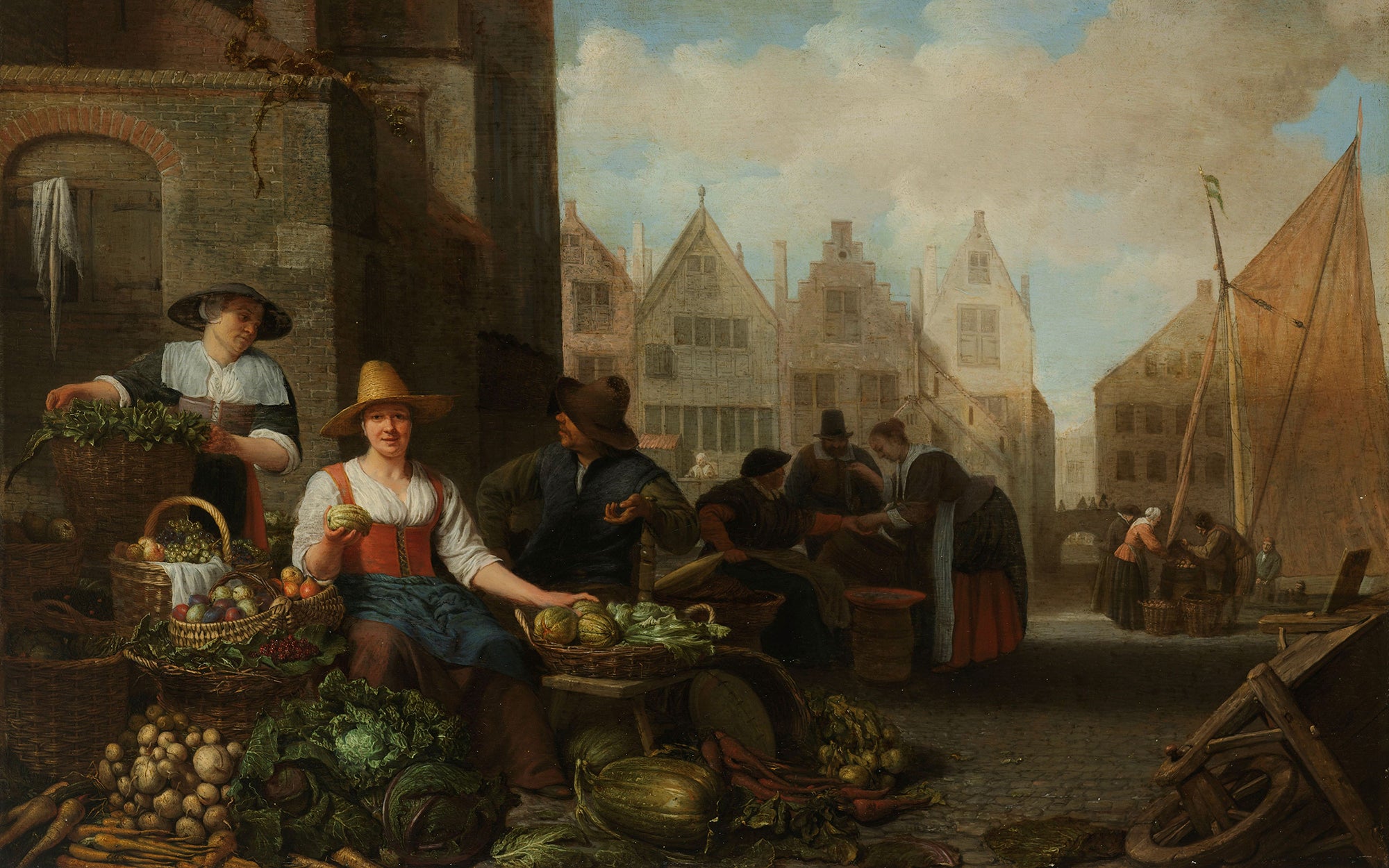 De groentemarkt