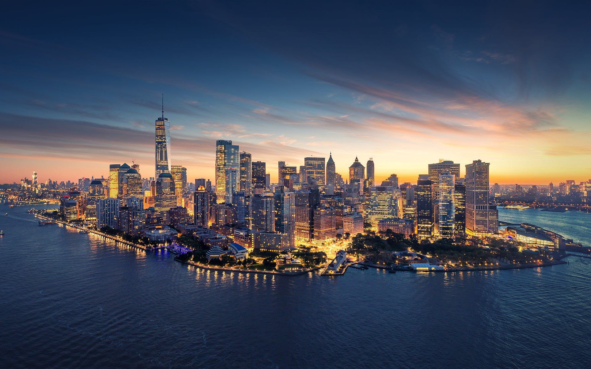 Manhattan zonsopgang