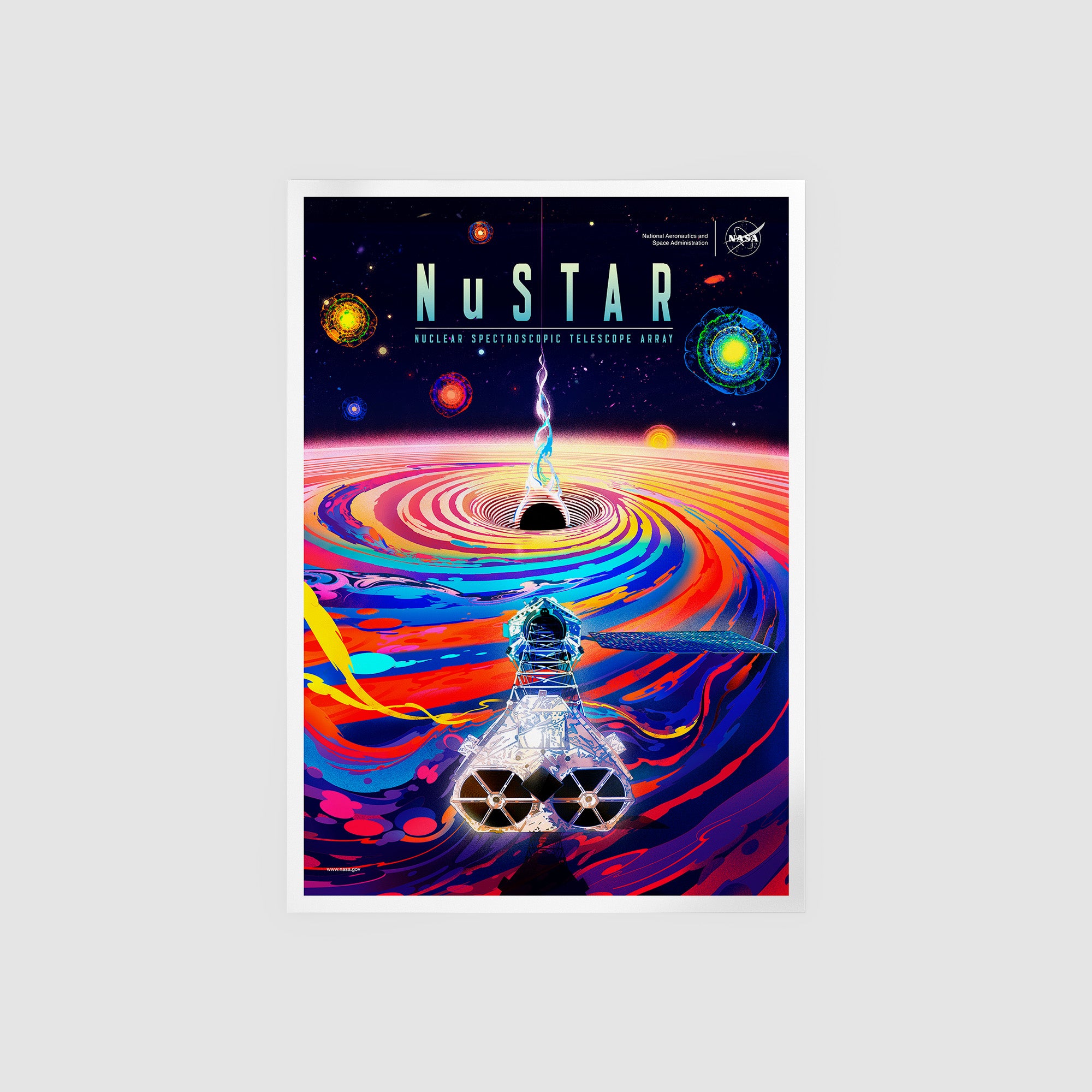 Celebrate 10 Years Of NuSTAR Astronomy & Spacecraft Prints en