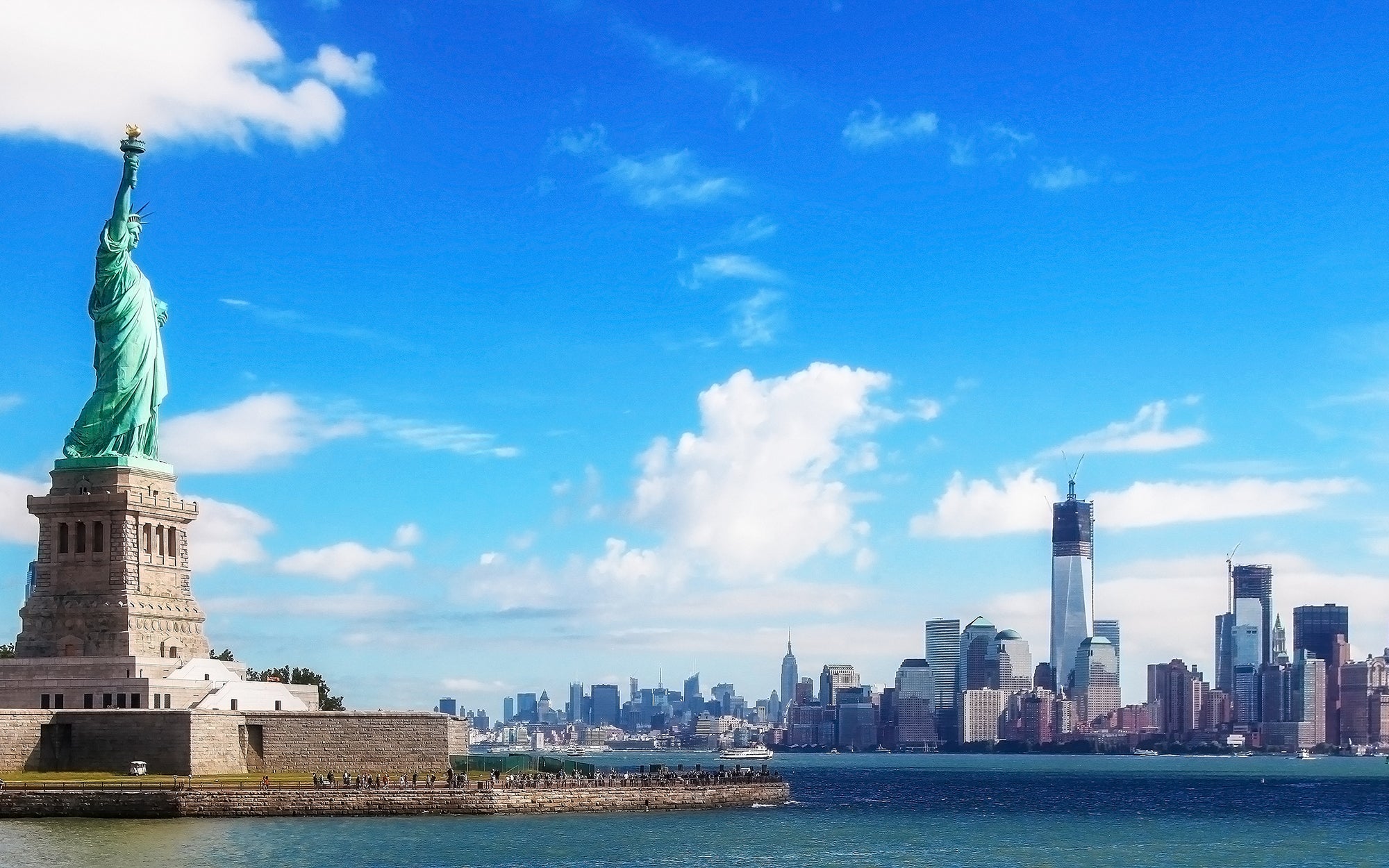 Panorama op het Vrijheidsbeeld