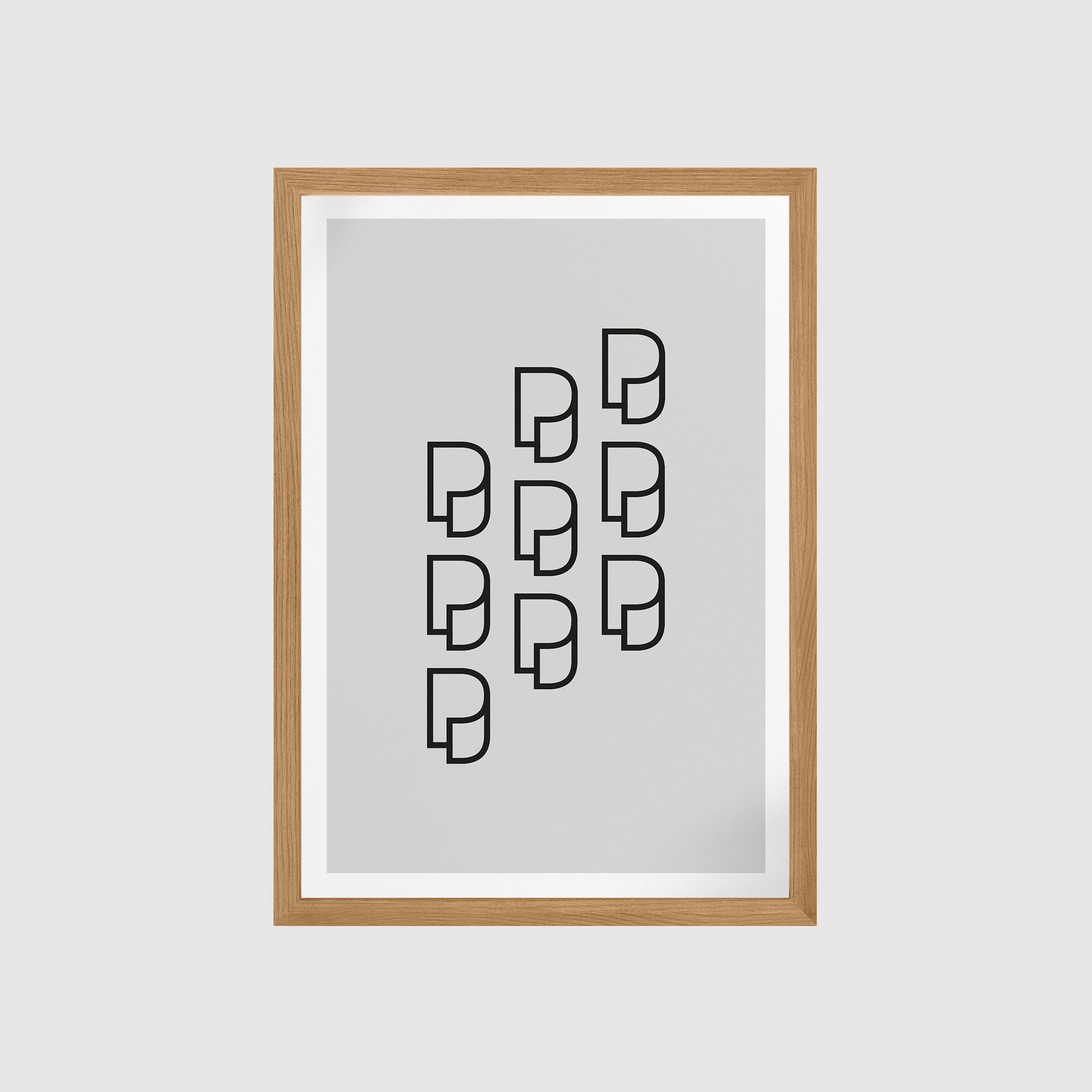 Poster Frame - Oak Wood