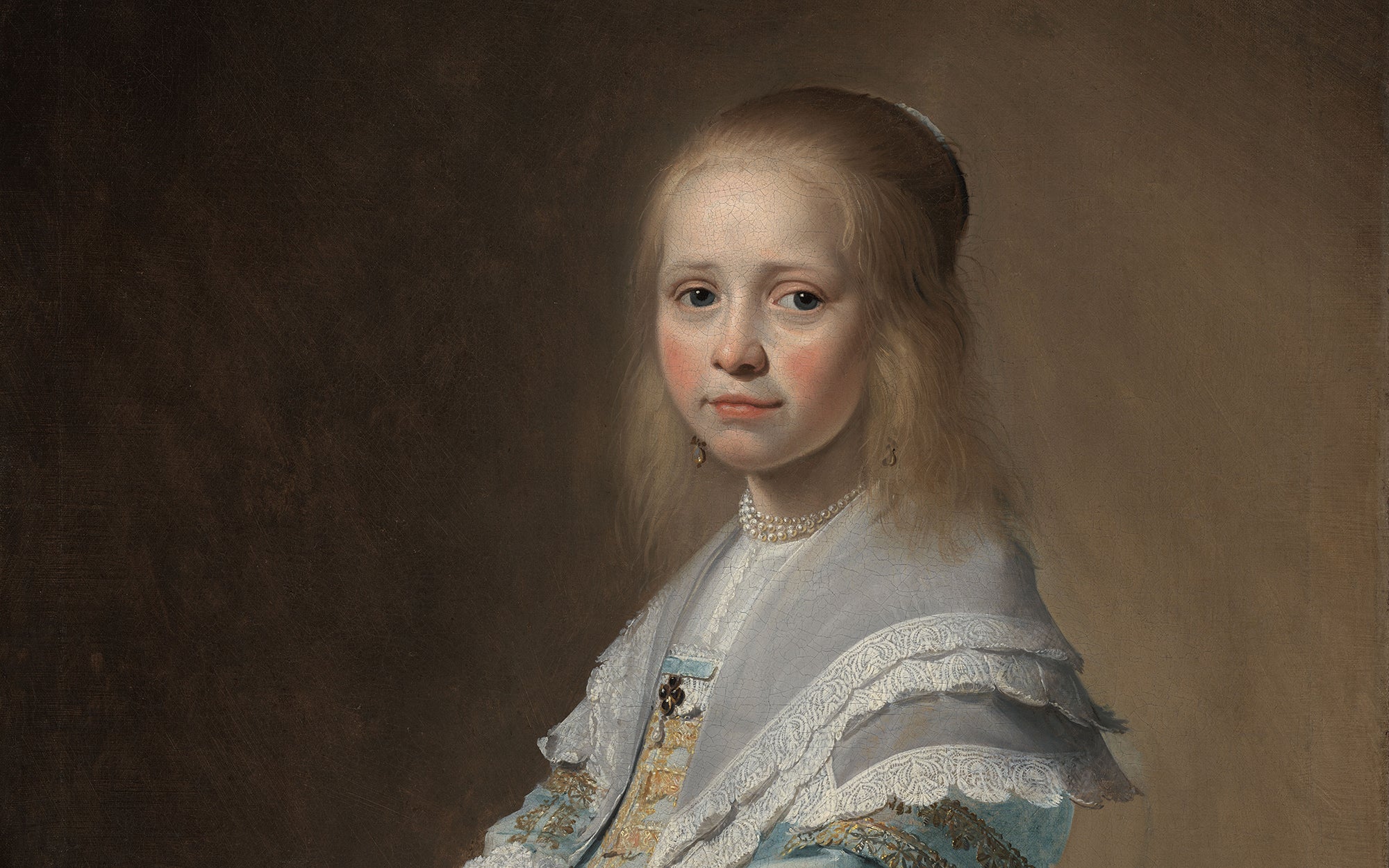 Portret van een meisje in het blauw