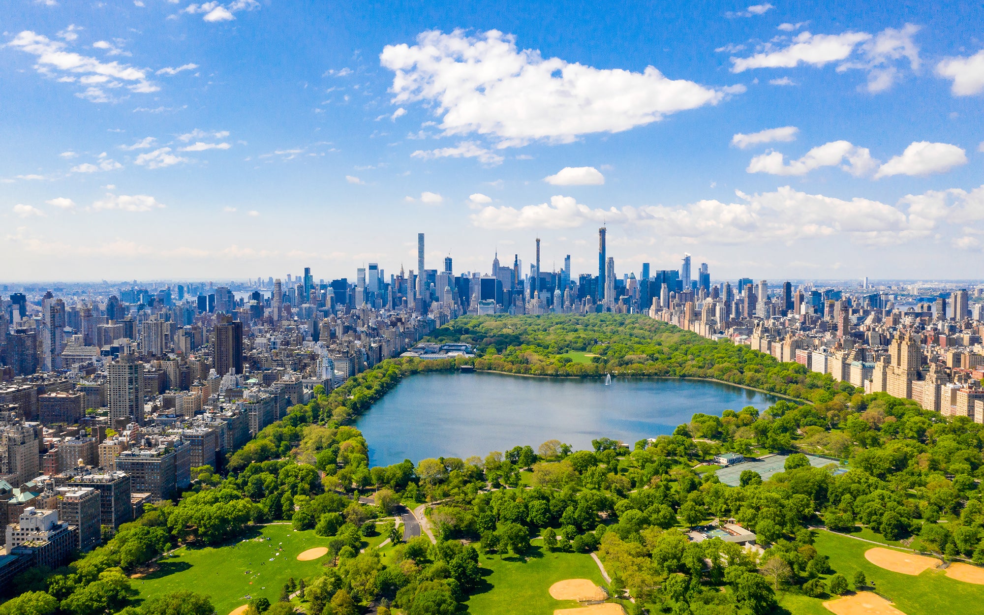 Skyline met Central Park