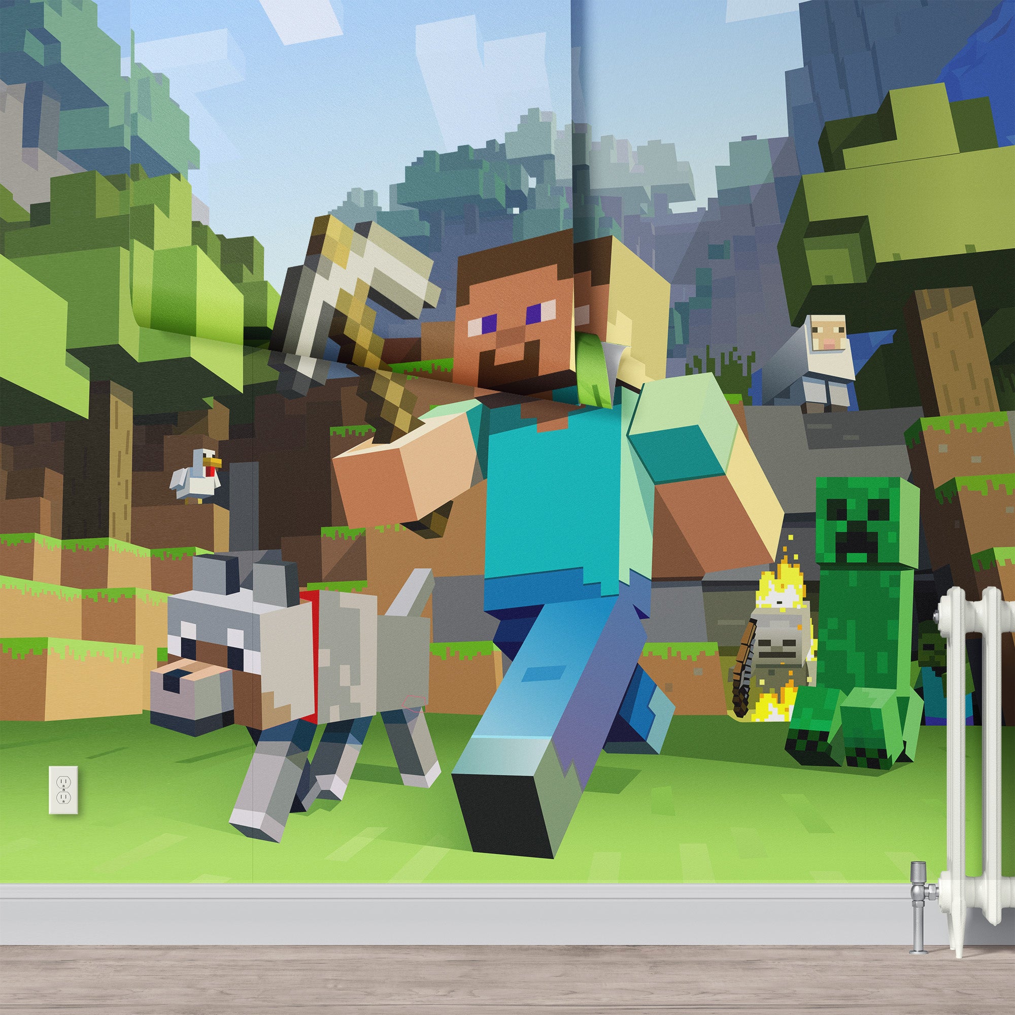 Steve op pad in het park