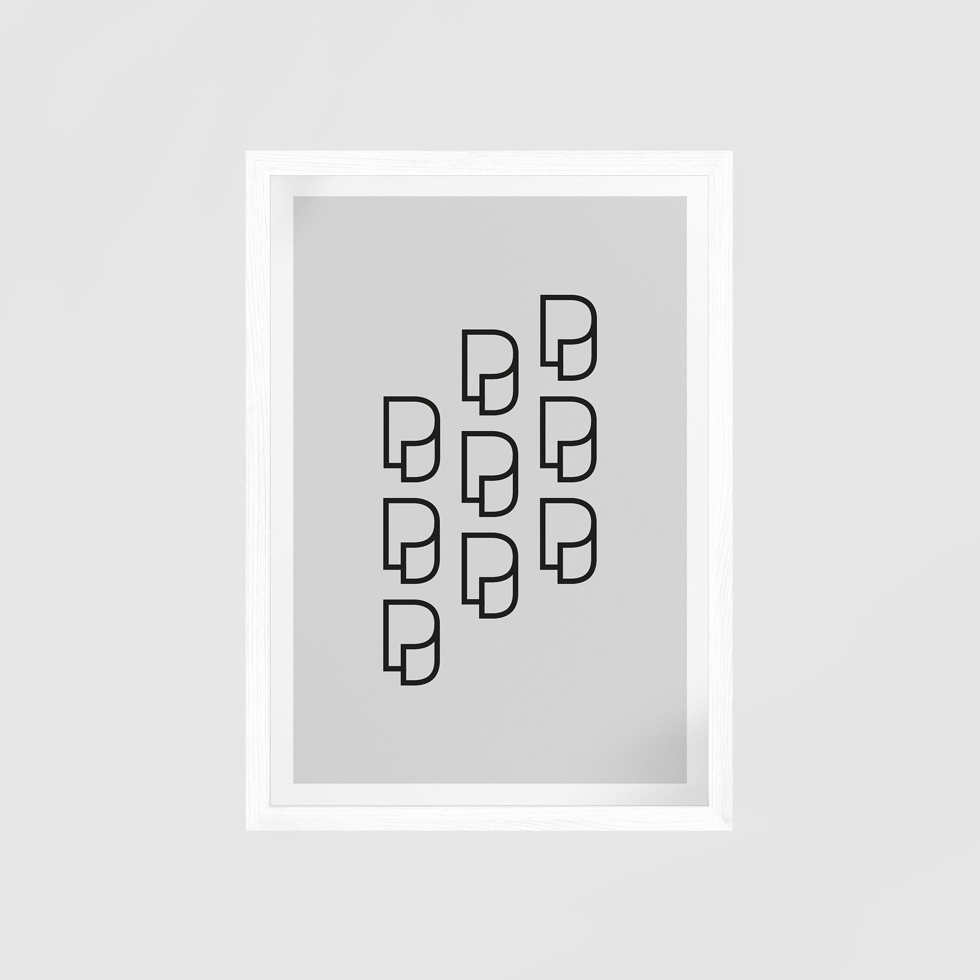 Poster Frame - White Wood