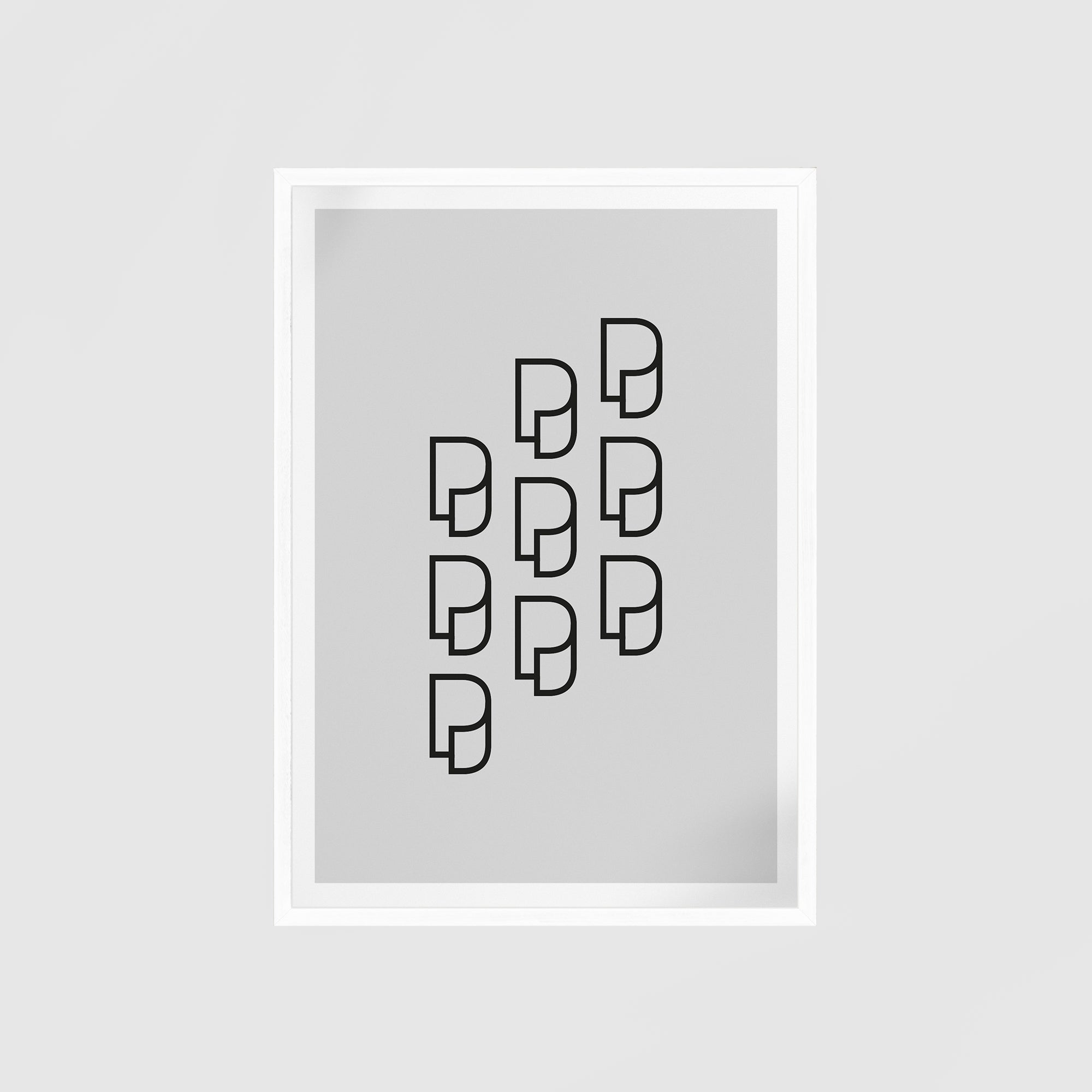 Poster Frame - White Wood