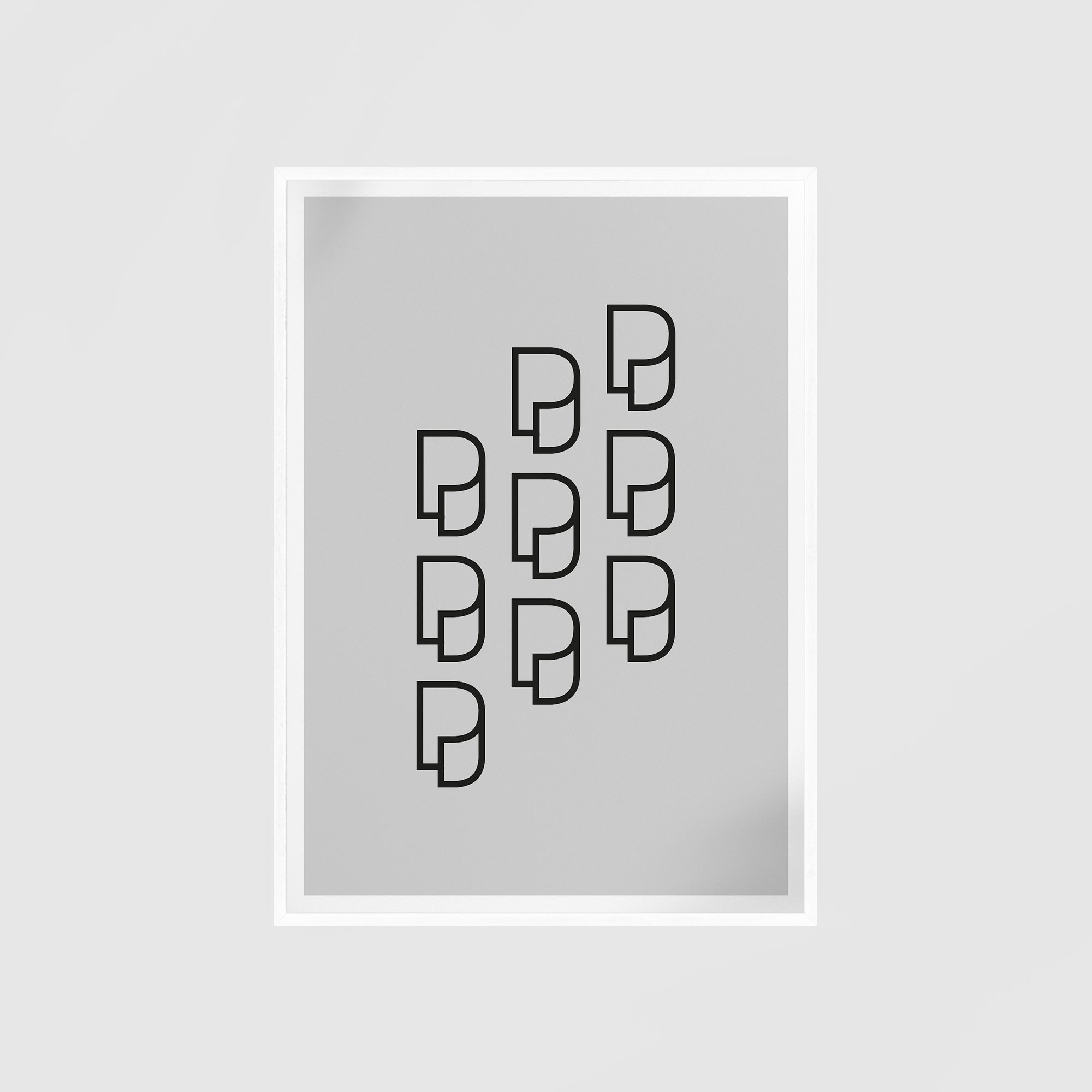 Poster Frame - White Wood