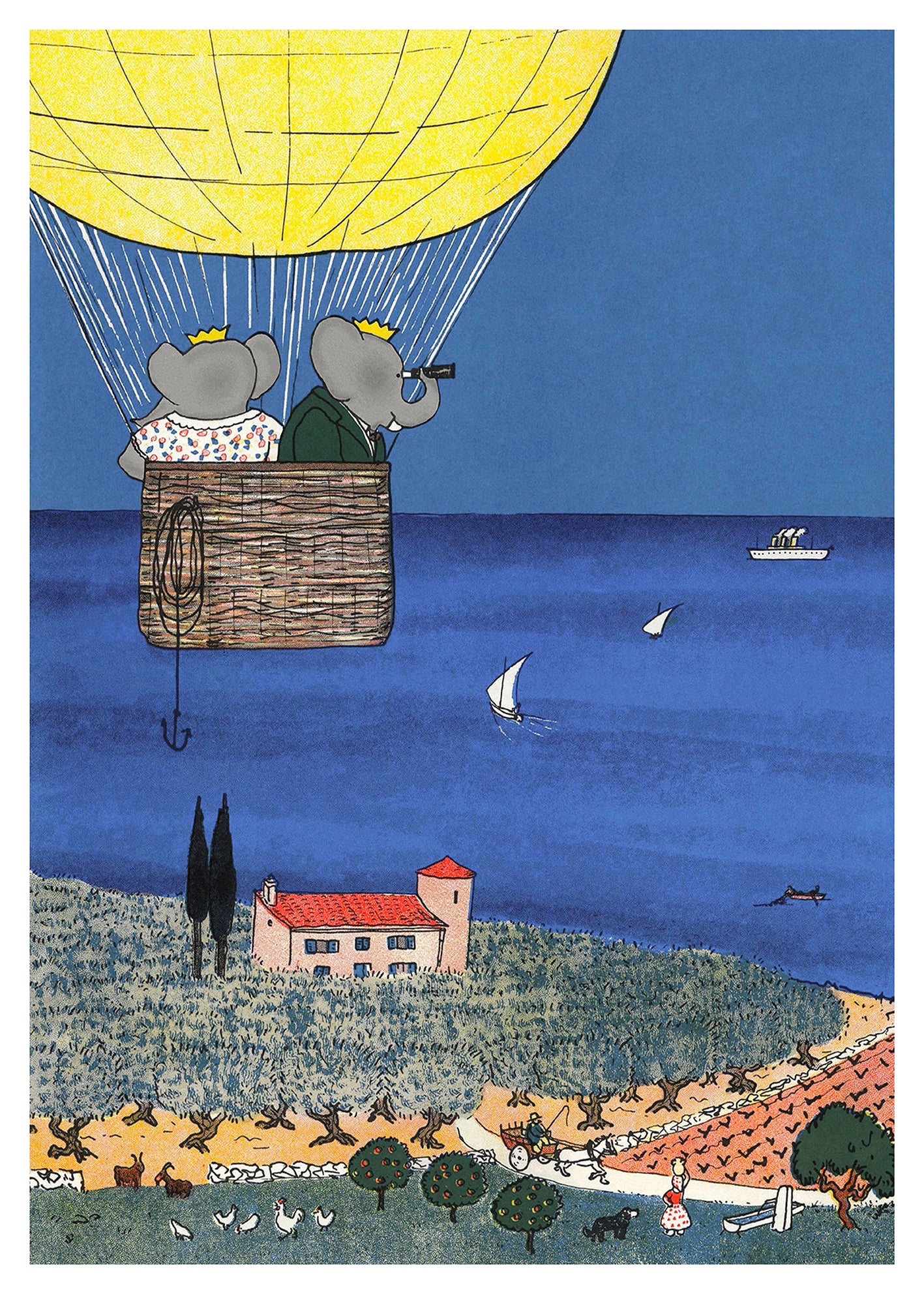 Babar Et Celeste En Ballon