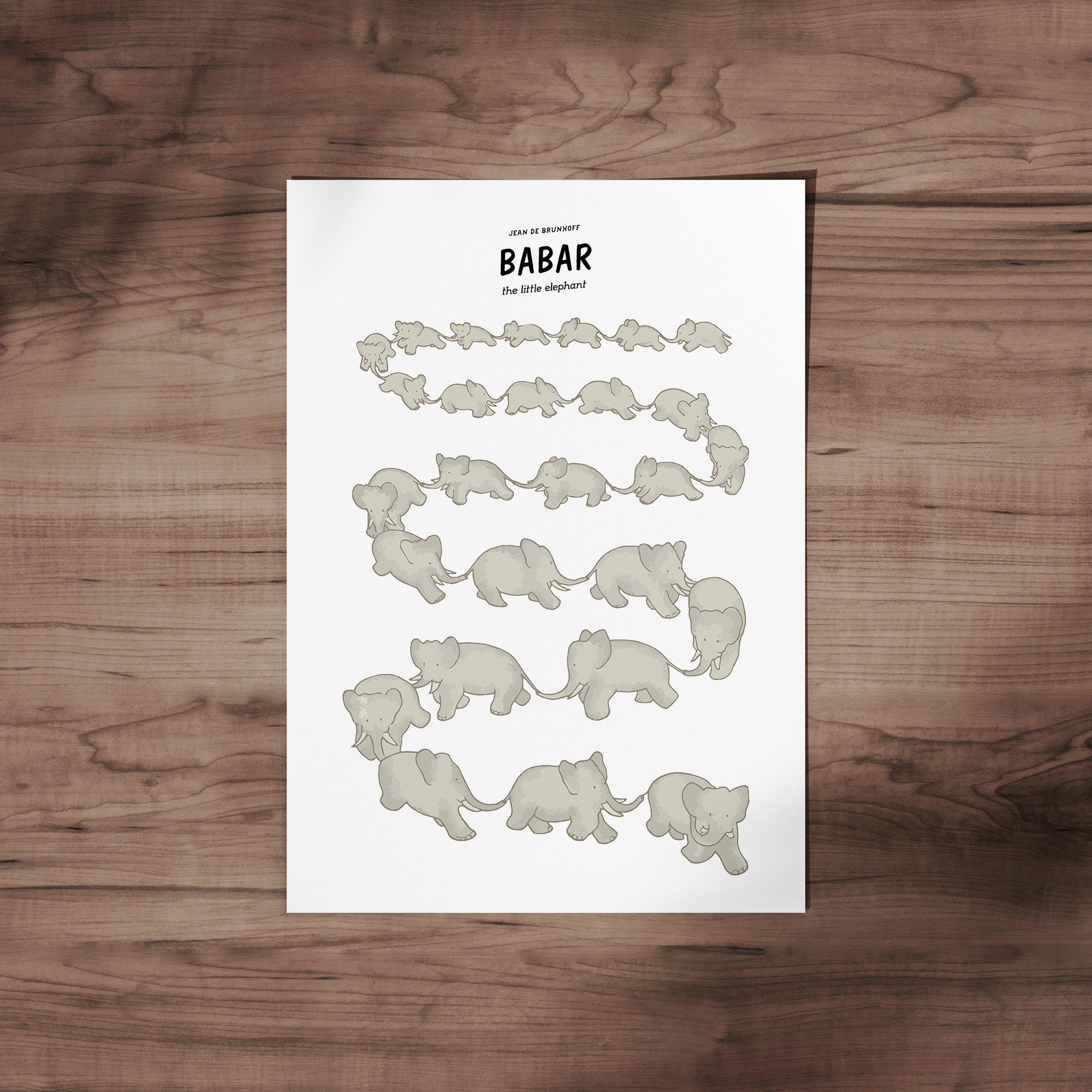 Babar's March Of The Elephants (White)