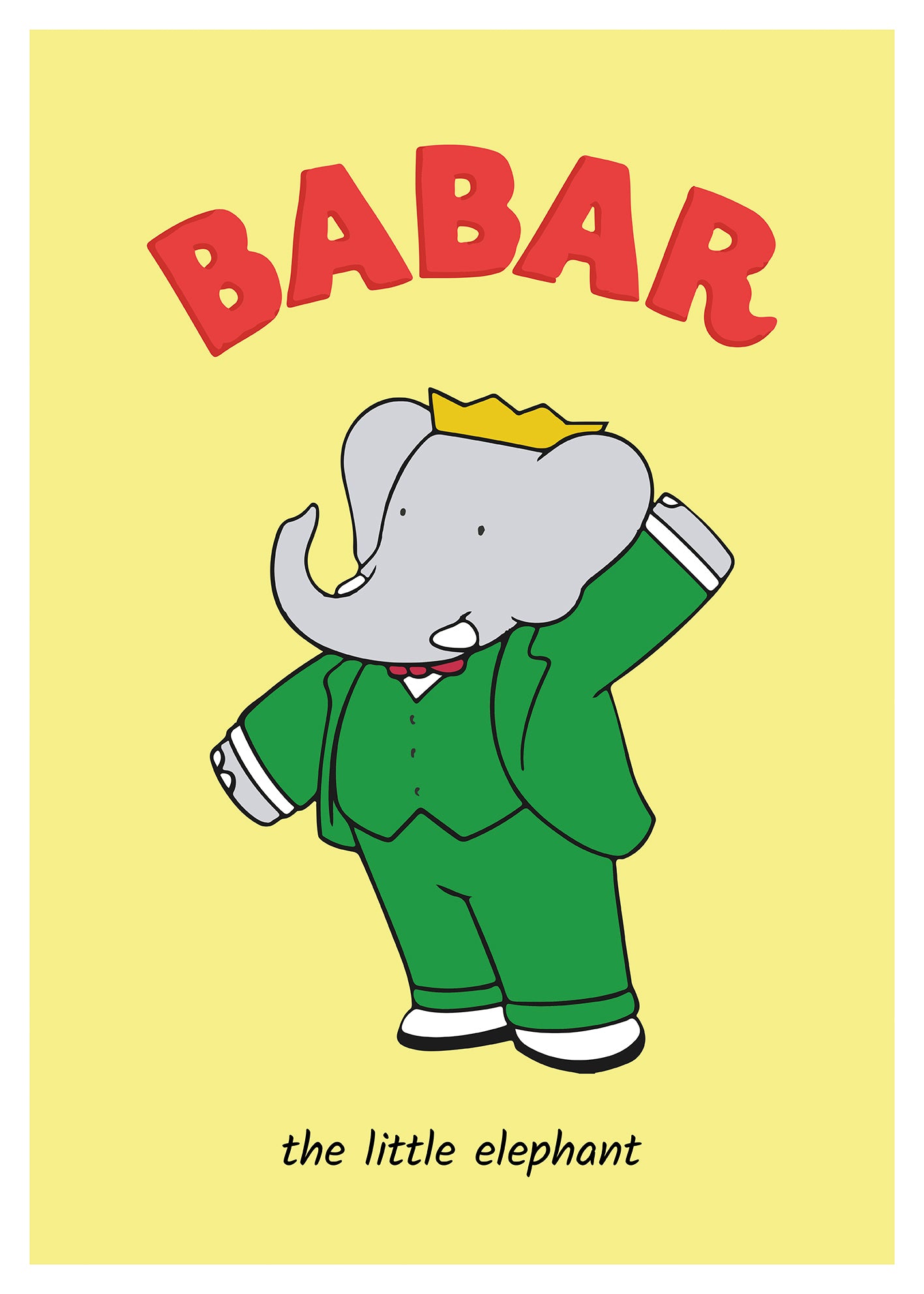 Babar The Little Elephant Waving (Yellow)