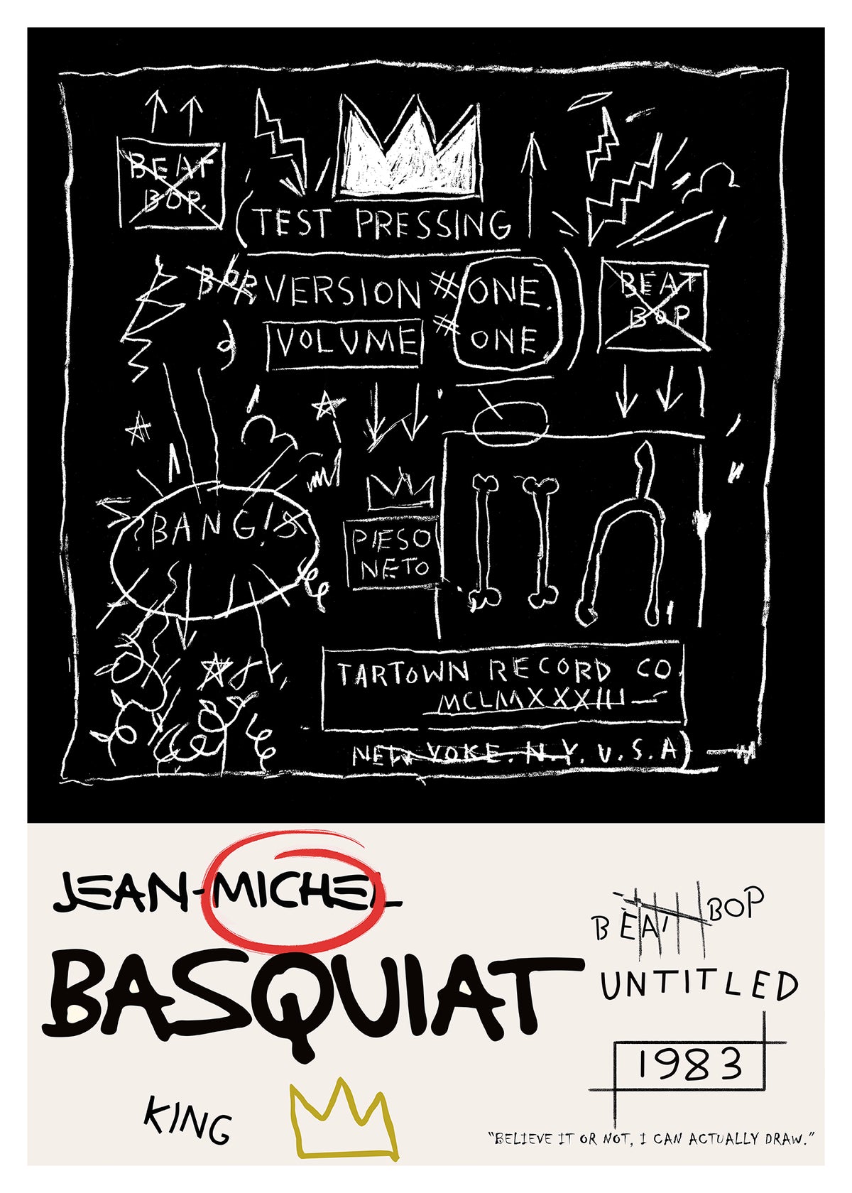 Beat Bop Test Pressing - Basquiat - Prints en posters - Pepperwall ...