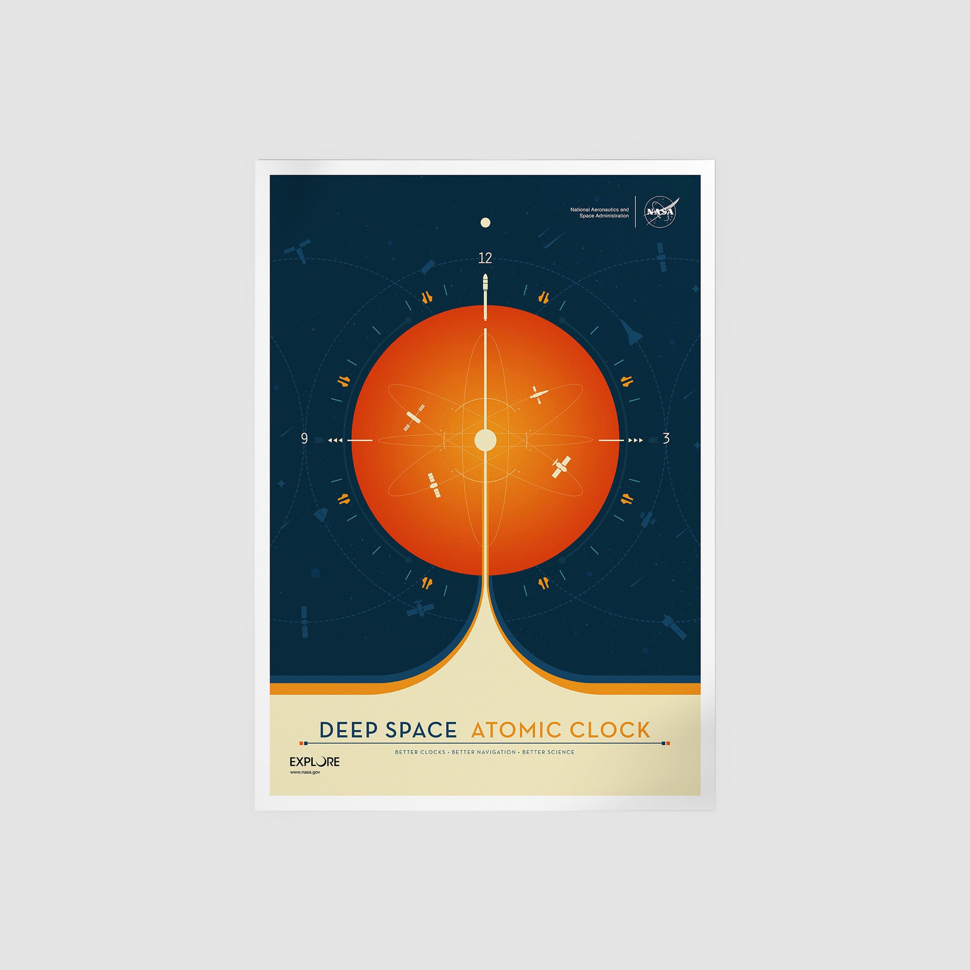 Deep Space Atomic Clock (Orange)
