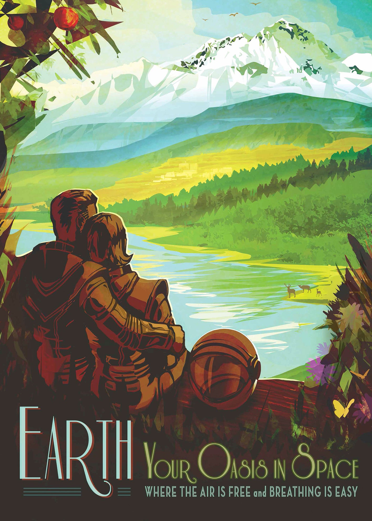 Earth Oasis In Space