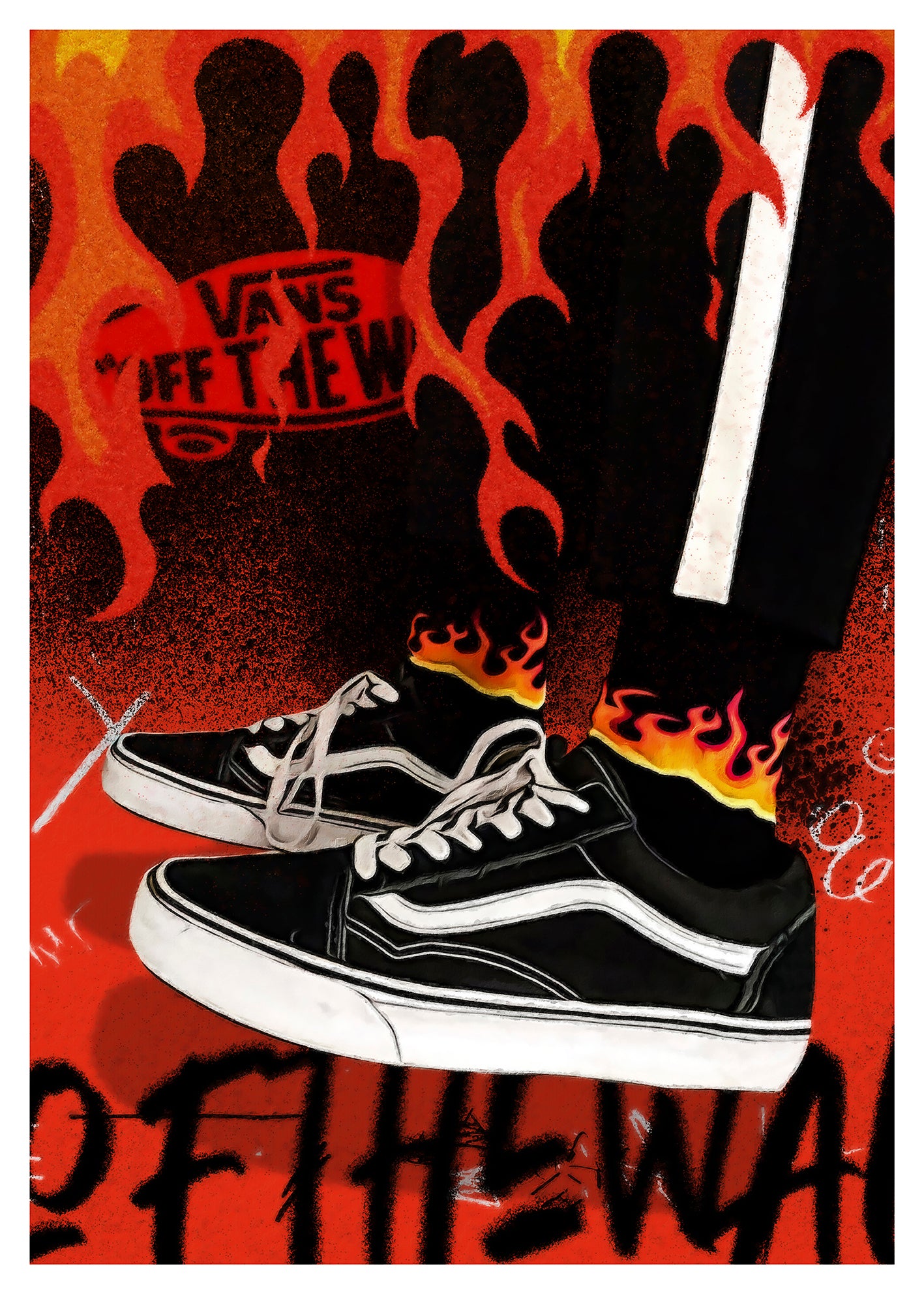 Flaming Vans Of The Wall