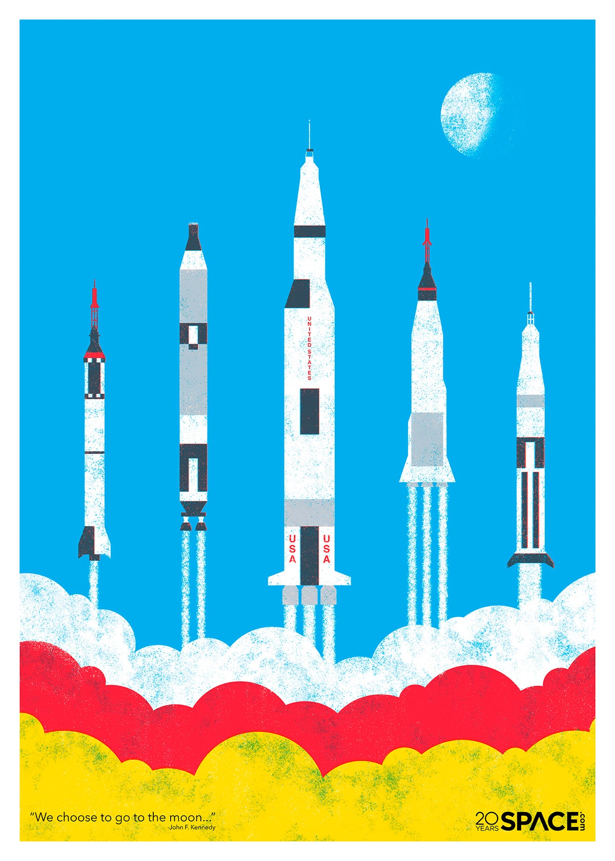 We Go To The Moon - Astro & Space - Prints en posters - Pepperwall ...