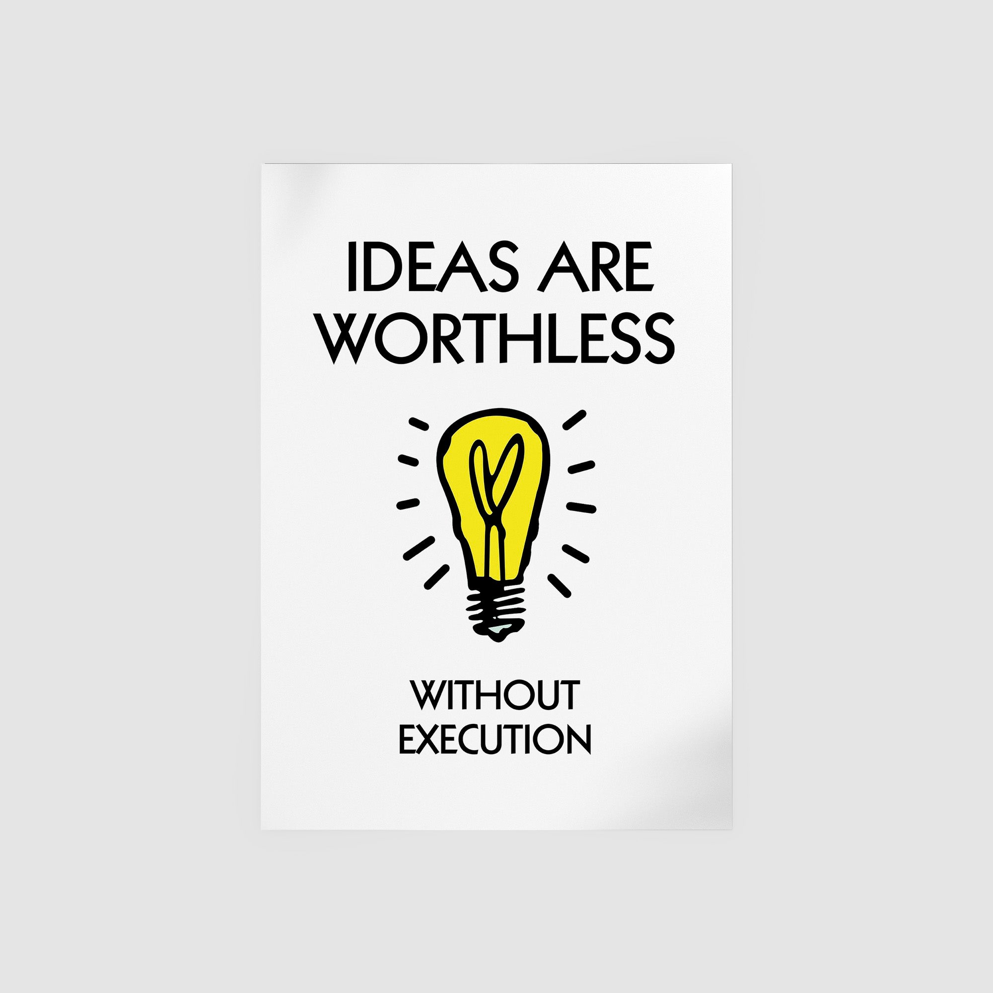 Ideas Without Execution