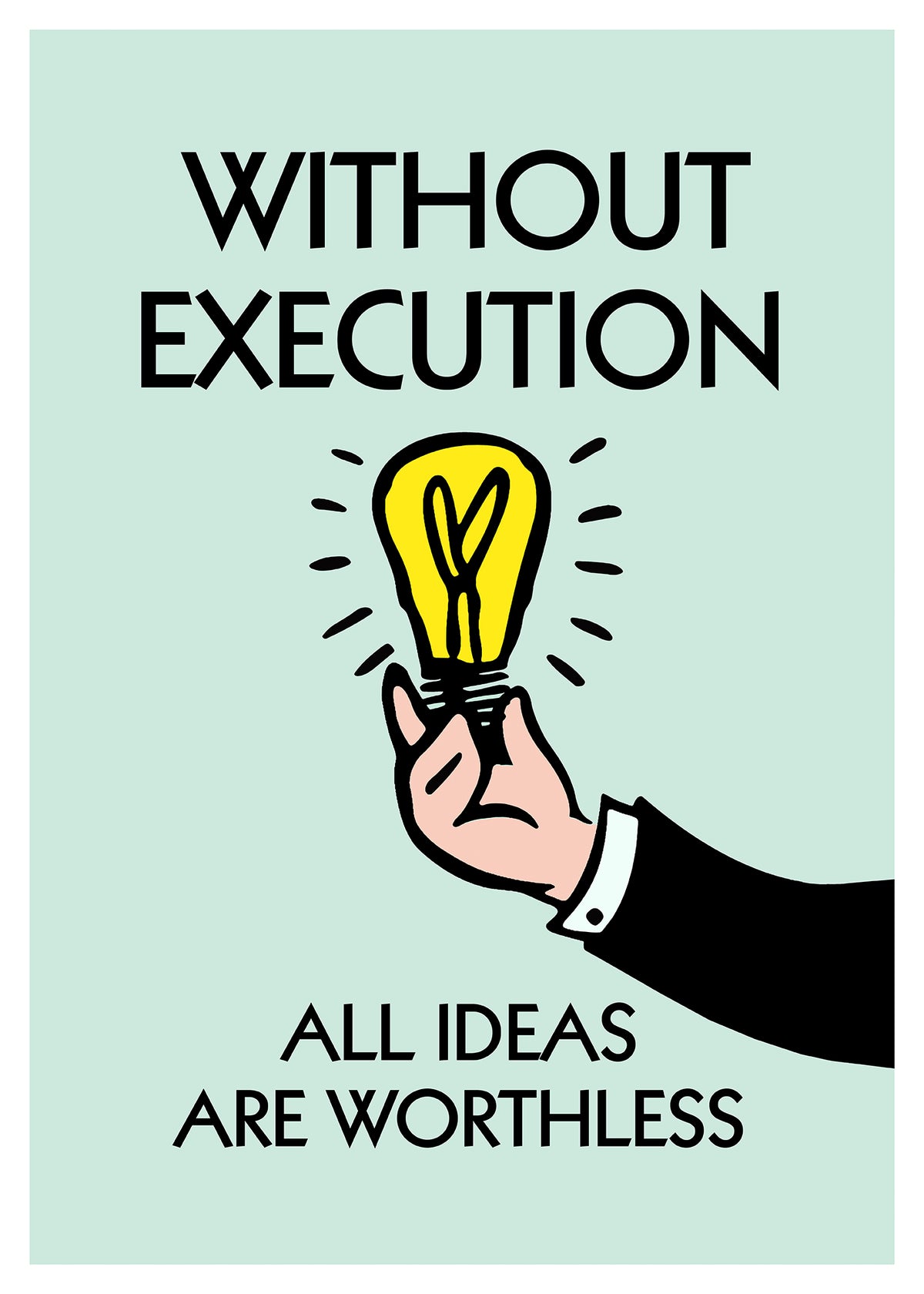 Ideas Are Worthless - Monopoly - Prints en posters - Pepperwall Nederland