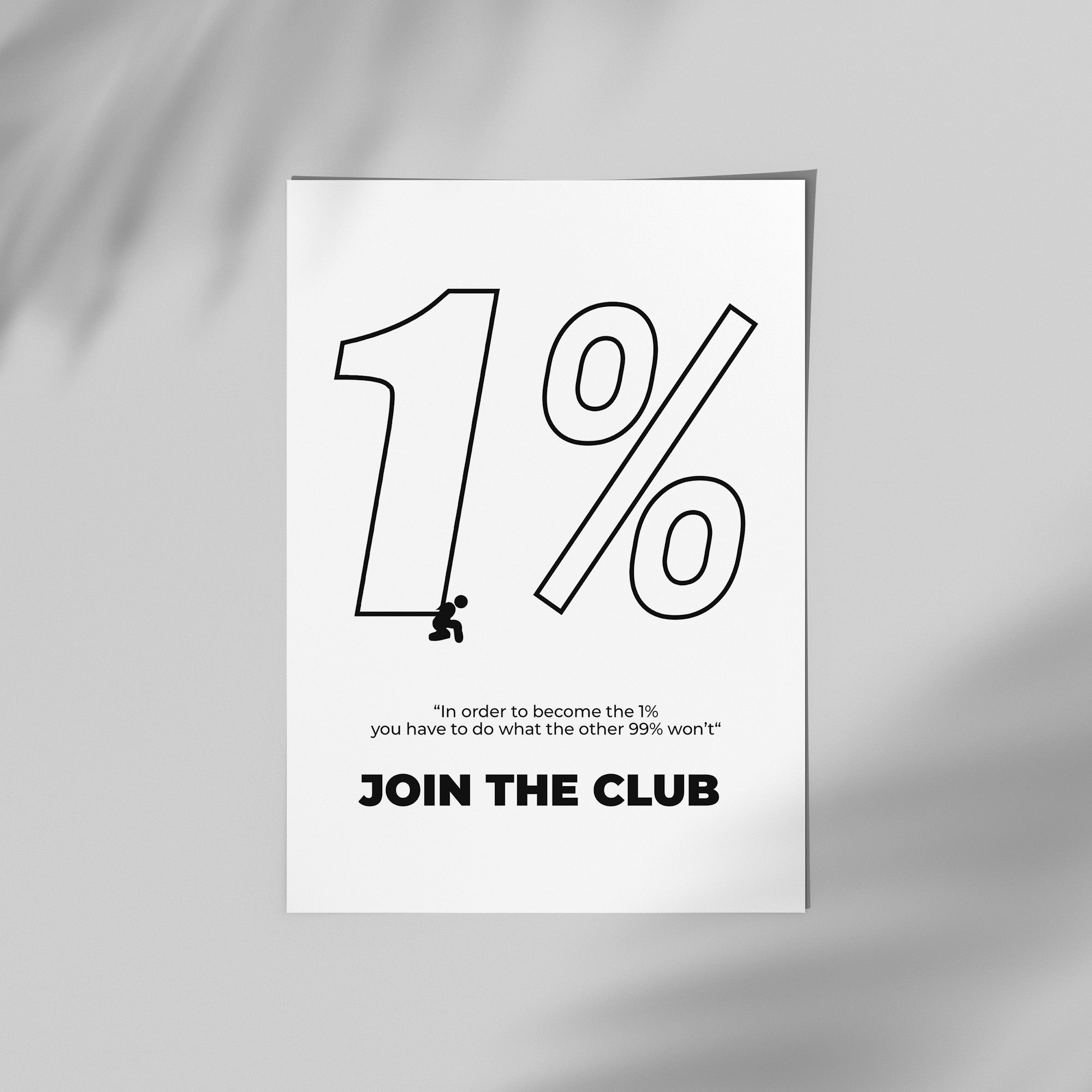 Join the 1 percent Club