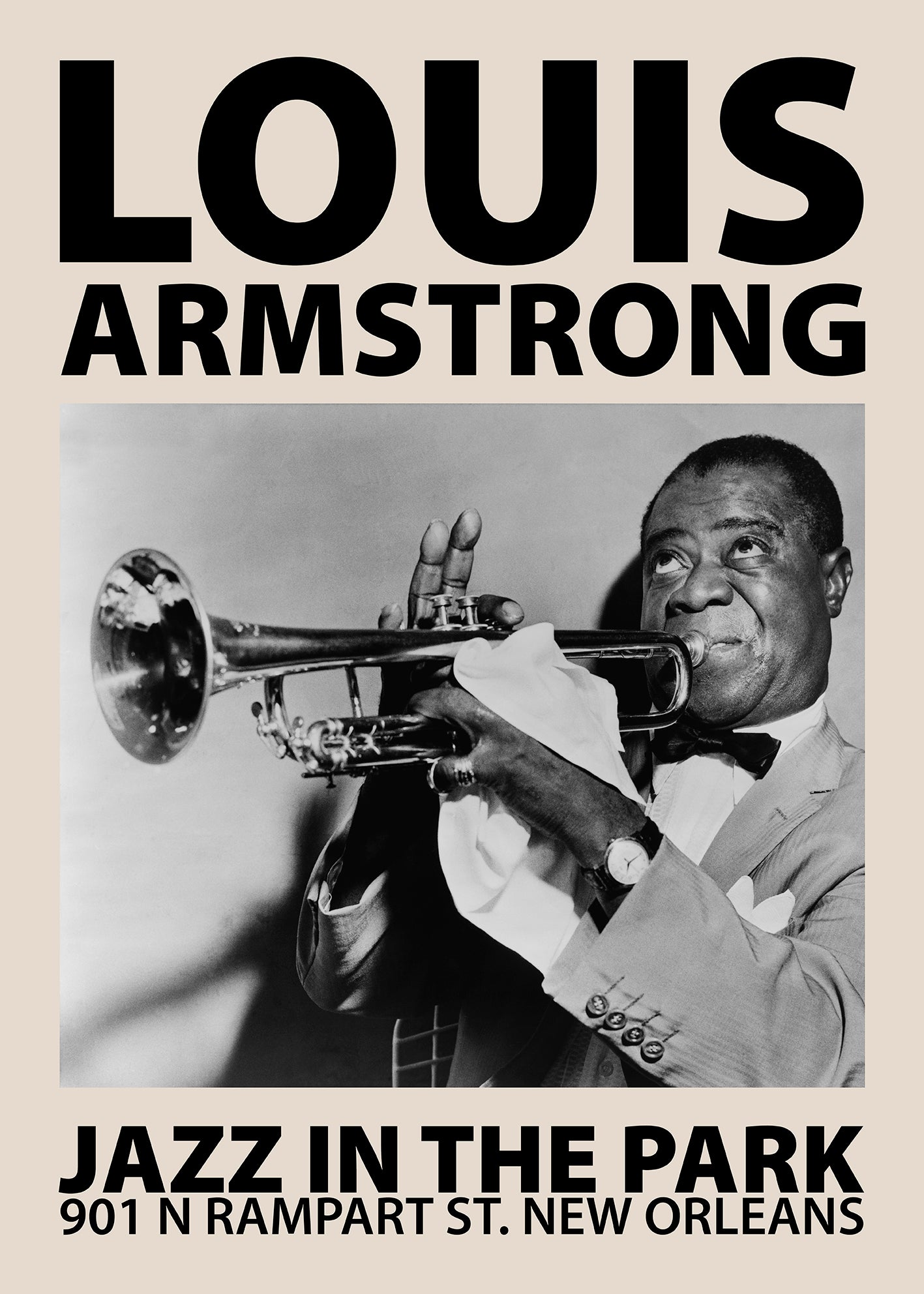 Louis Armstrong - Jazz In The Park, New Orleans