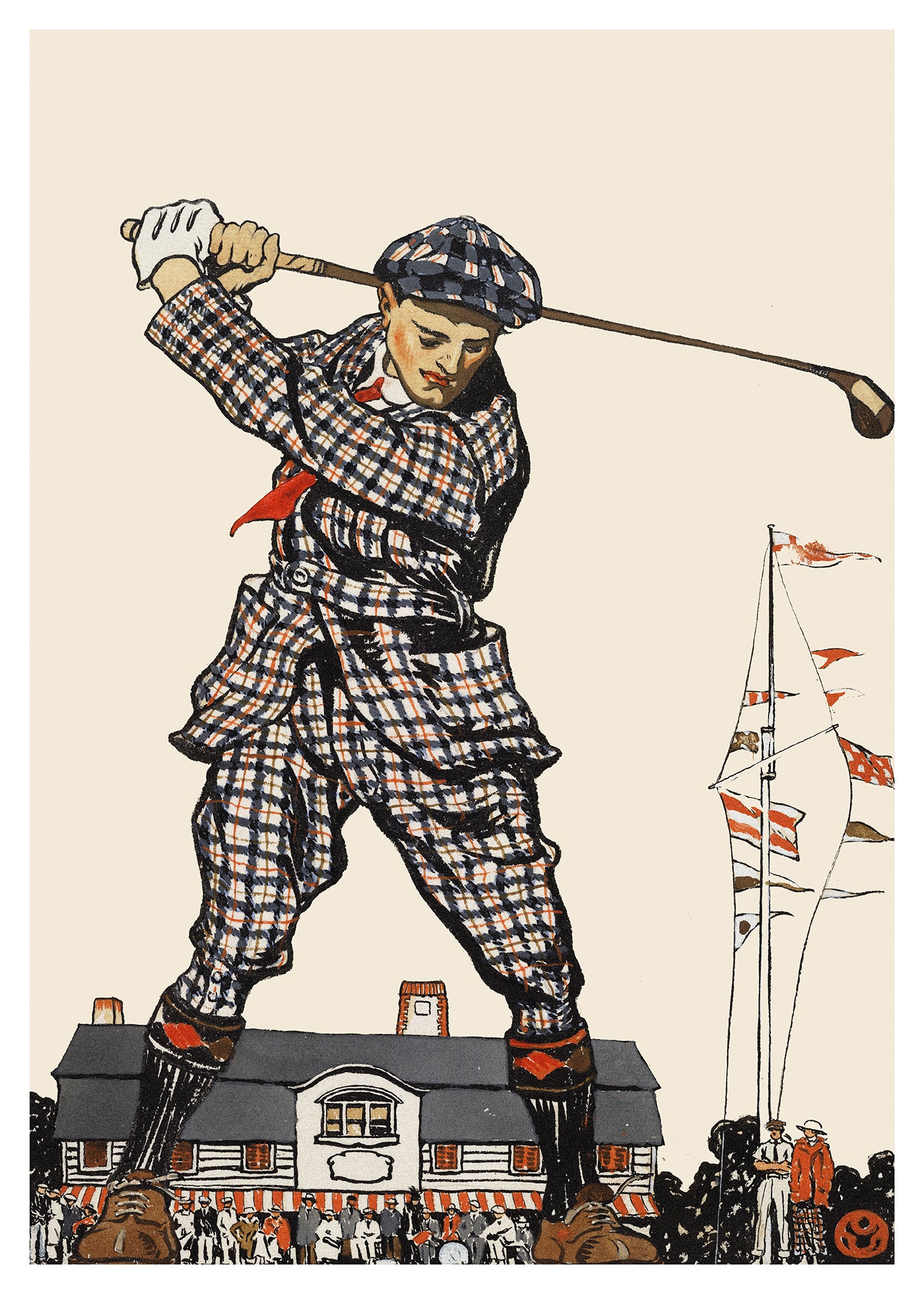 Man Swinging A Golf Club