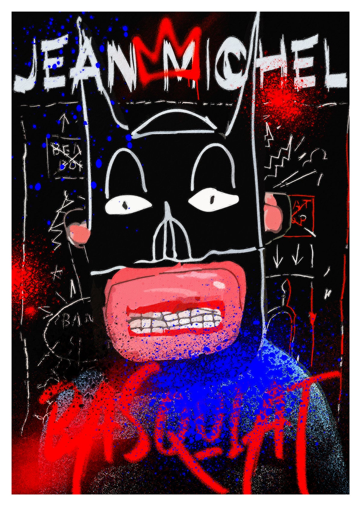 Masked Crusader 1983 - Basquiat - Prints en posters - Pepperwall Nederland