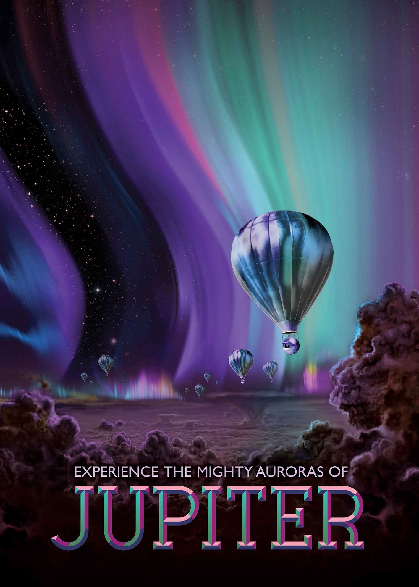 Mighty Auroras Of Jupiter