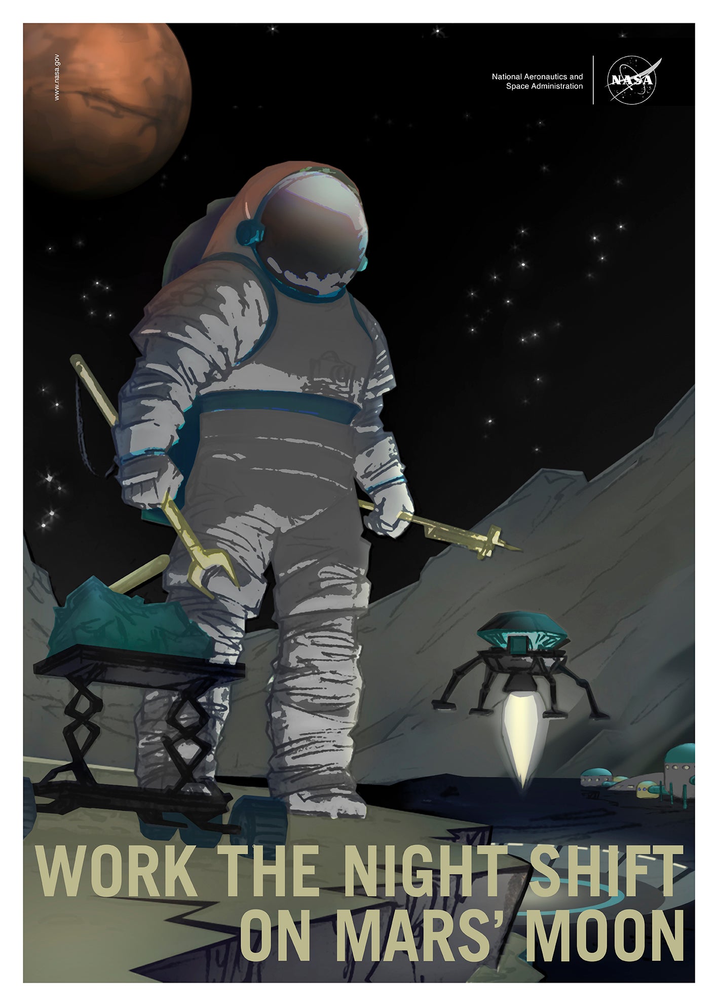 Night Shift On Martian Moon