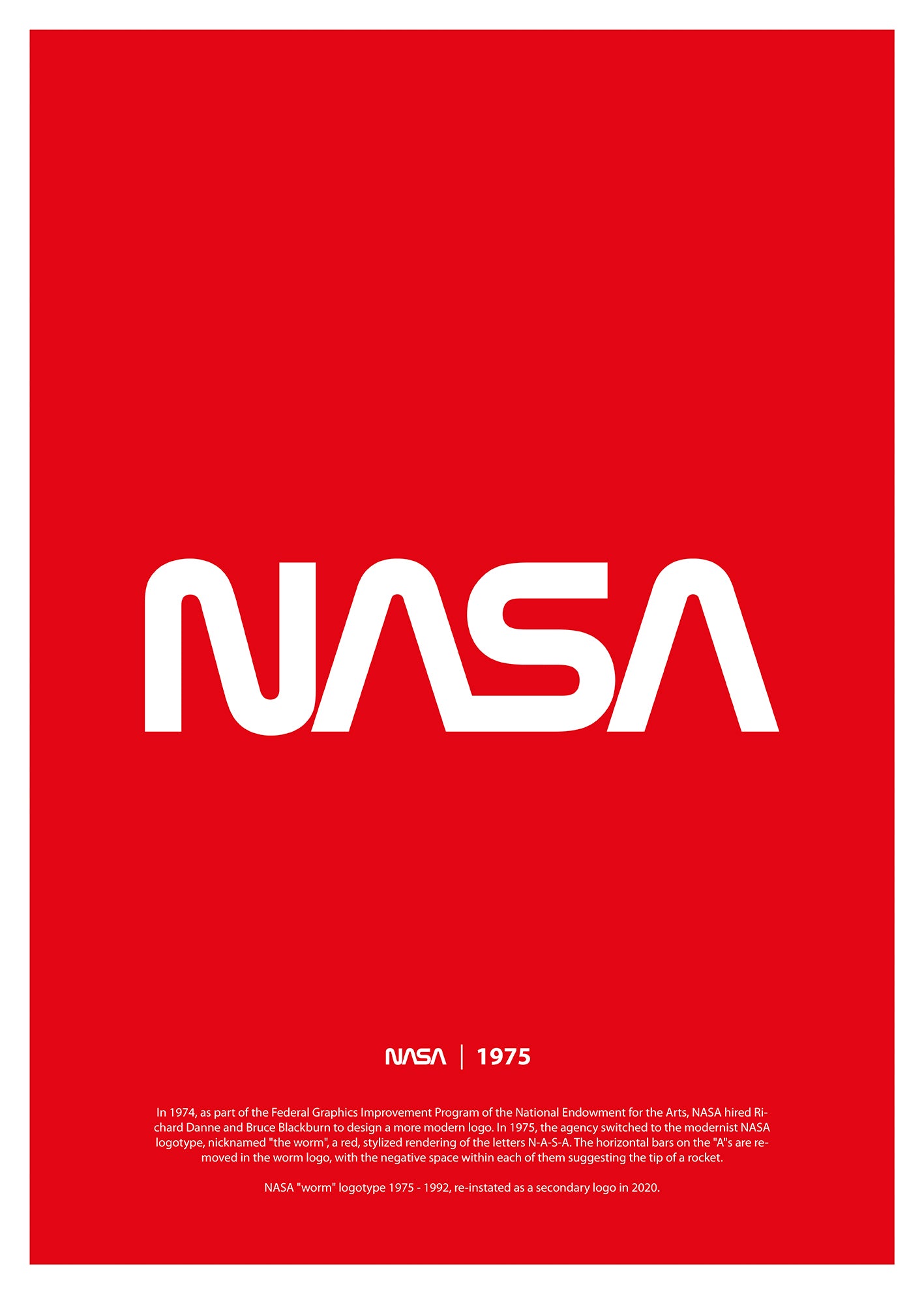 Nasa Worm Logo Red