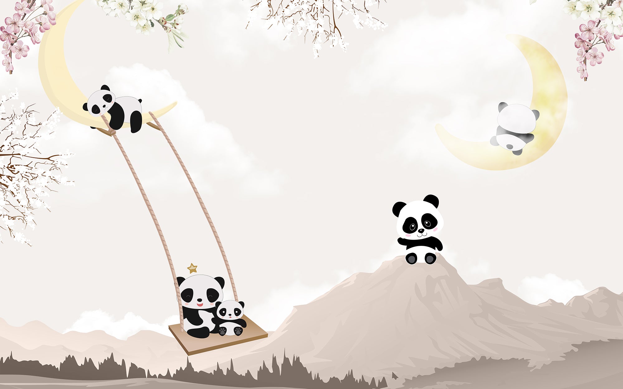 Schattige kleine panda's