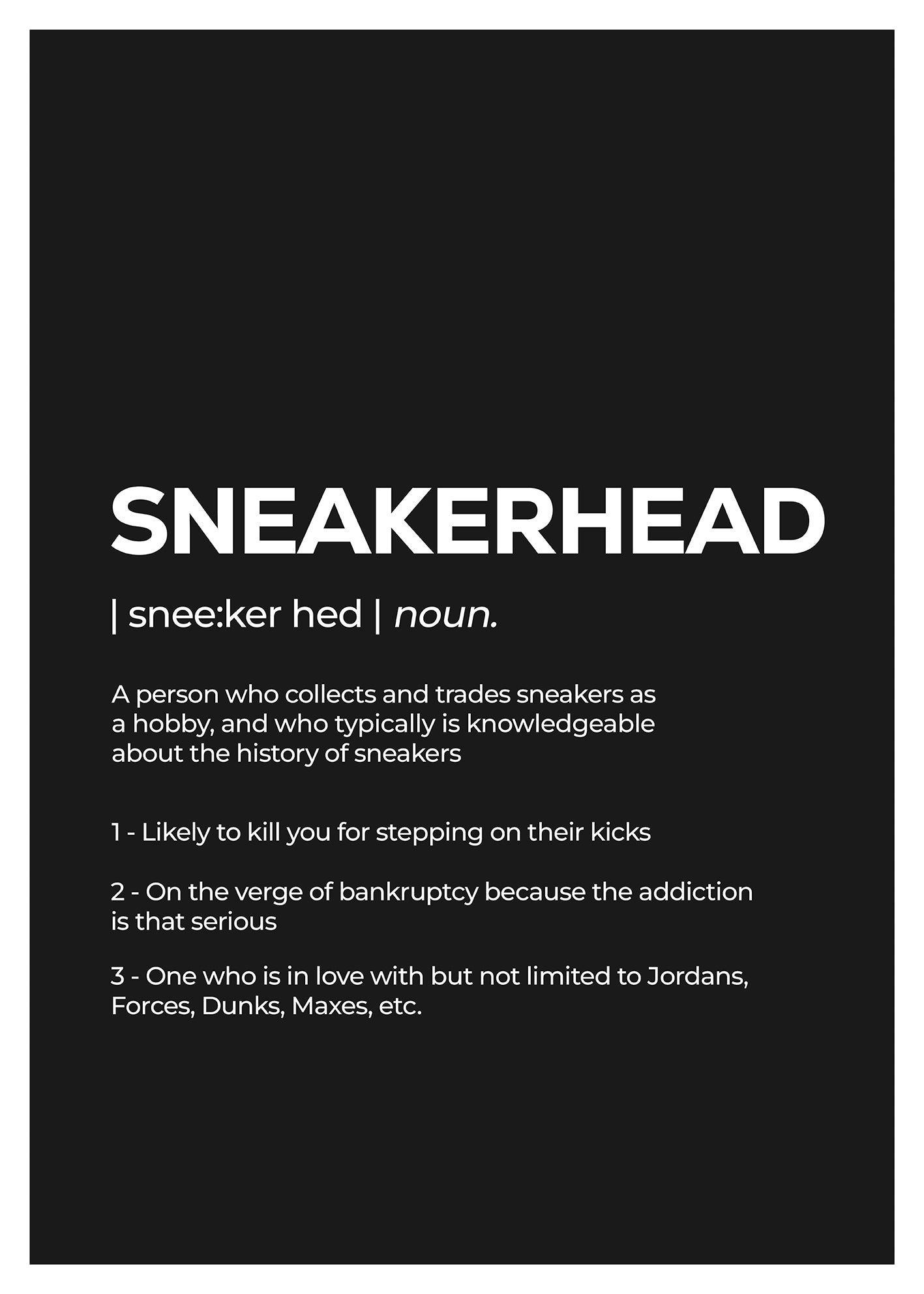 Sneakerhead Black