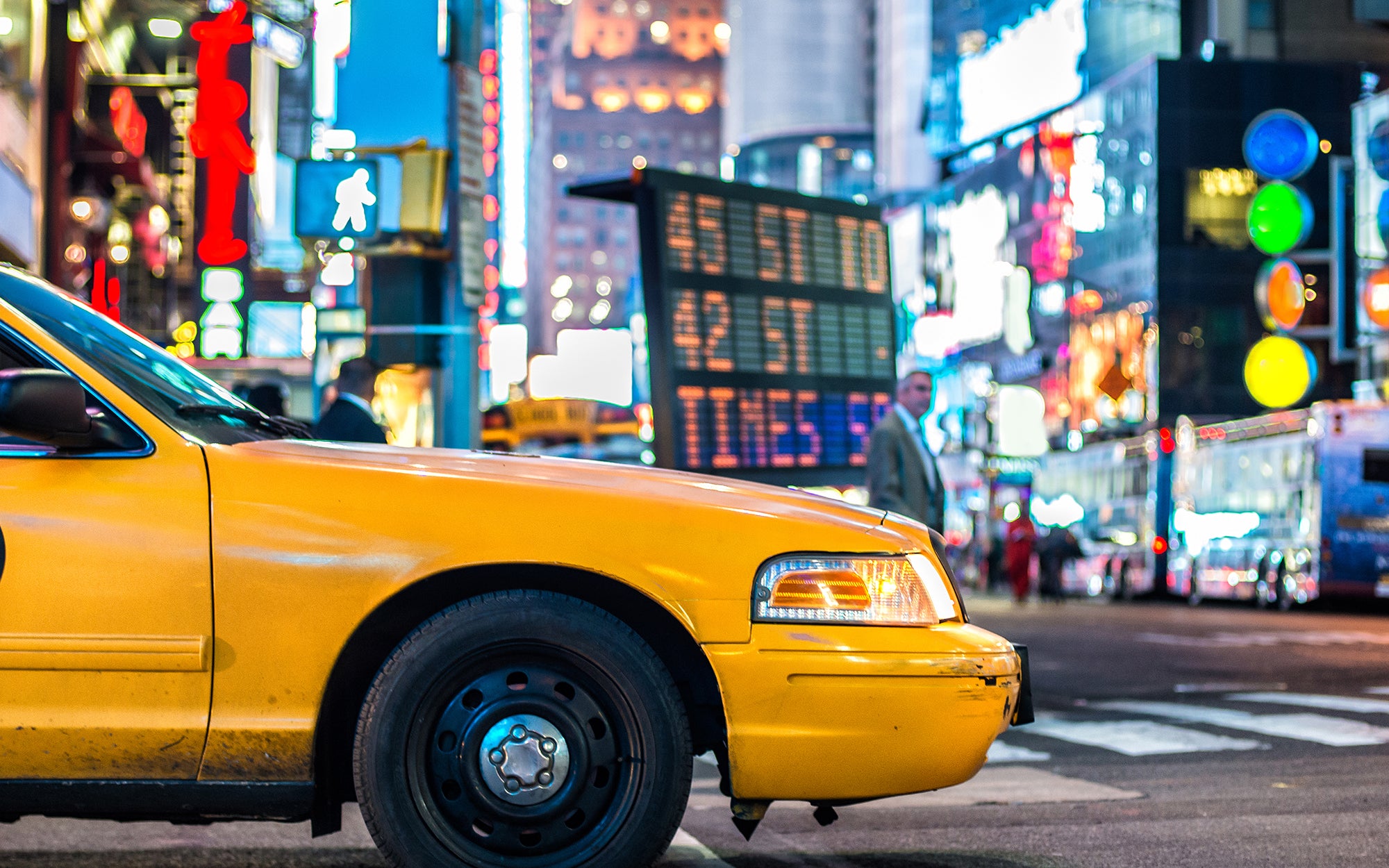 Taxi op Times Square