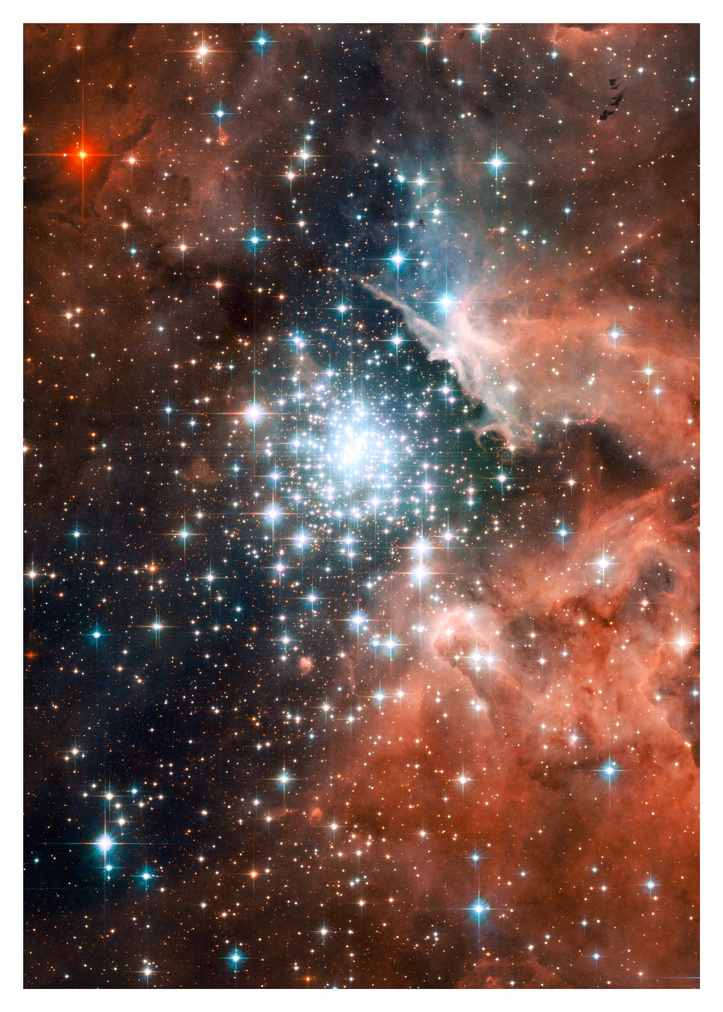 Young Stars Cluster NGC 3603