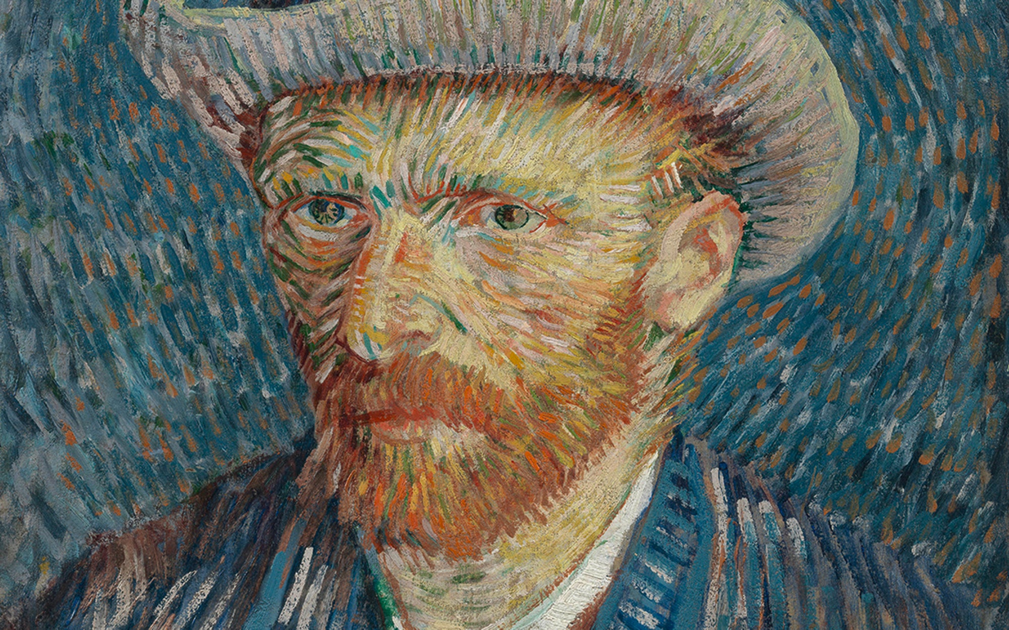 Zelfportret Van Gogh met grijze vilthoed