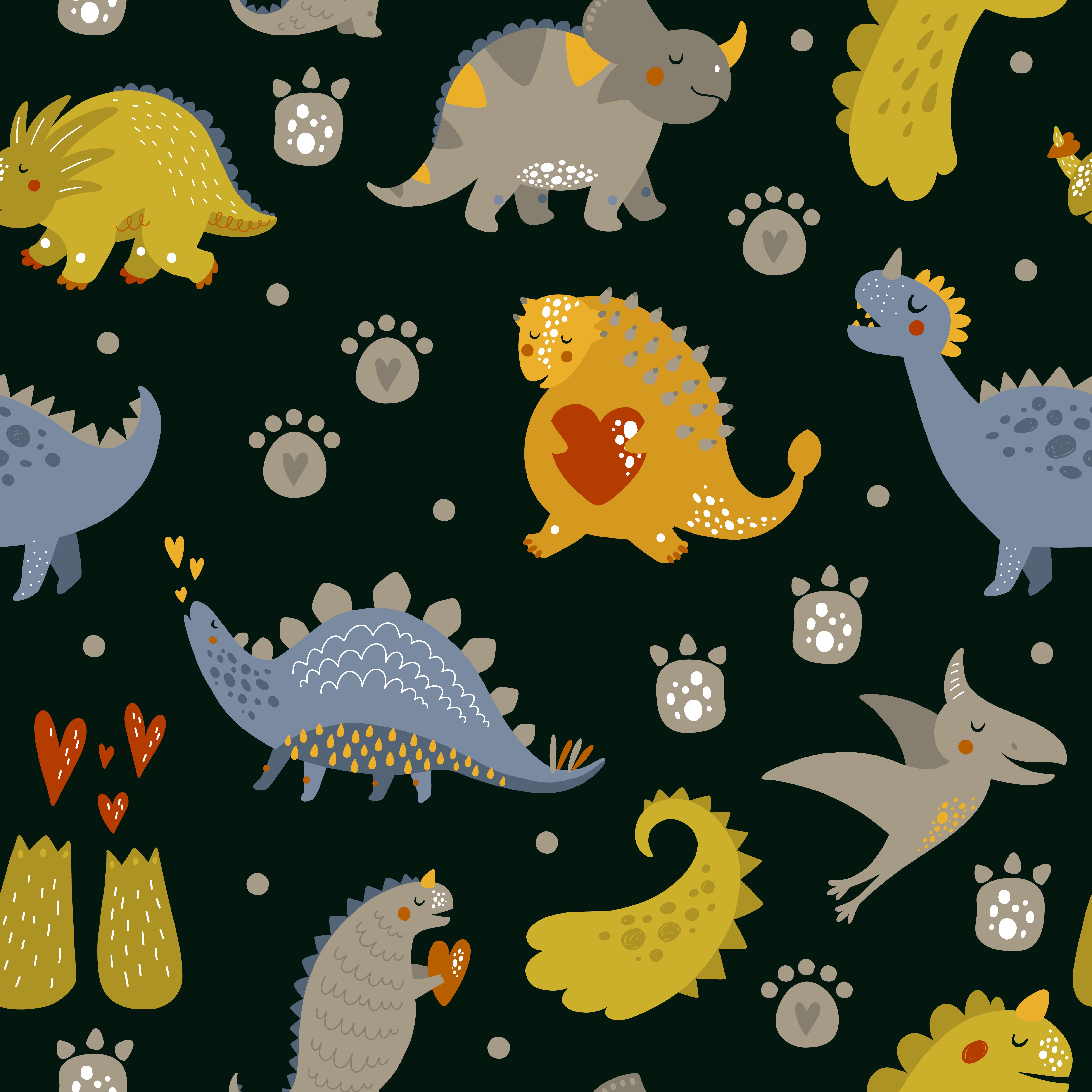 Cute Dinosaurs Pattern